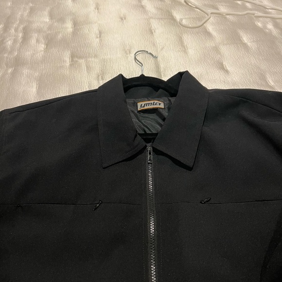 YMLA Midnight Black Structured Elegant Shirt Jacket NWOT - Picture 4 of 8
